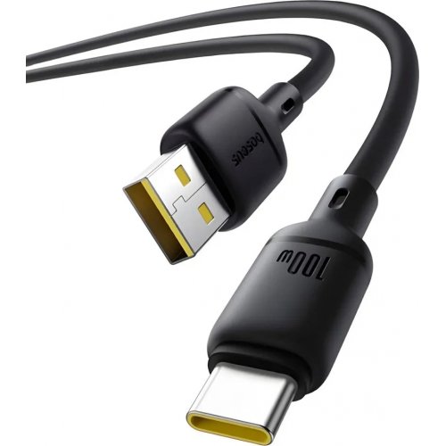 Кабель Baseus Silky Series USB to USB Type-C 100W 2m (P10377703113-01) Black купить в Украине: Киев, Днепр, Харьков, Одесса  | Низкая цена, отзывы, характеристики от TELEMART фото