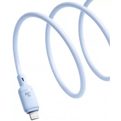 Кабель Baseus Silky Series USB Type-C to Lightning 20W 1m (P10377700313-00) Blue купить в Украине: Киев, Днепр, Харьков, Одесса  | Низкая цена, отзывы, характеристики от TELEMART фото