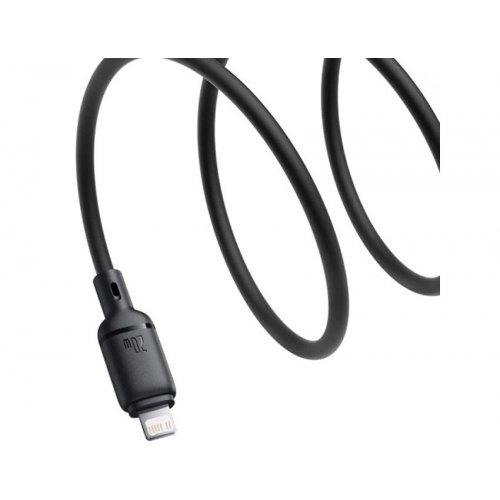 Кабель Baseus Silky Series USB Type-C to Lightning 20W 2m (P10377700113-01) Black купить в Украине: Киев, Днепр, Харьков, Одесса  | Низкая цена, отзывы, характеристики от TELEMART фото