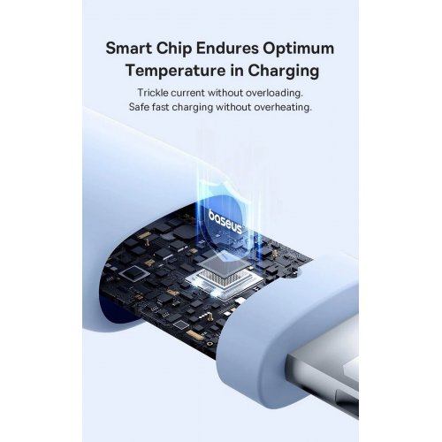 Кабель Baseus Silky Series USB Type-C to Lightning 20W 2m (P10377700213-01) White купить в Украине: Киев, Днепр, Харьков, Одесса  | Низкая цена, отзывы, характеристики от TELEMART фото