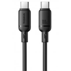 Кабель Baseus Silky Series USB Type-C to USB Type-C 100W 1m (P10377704113-00) Black