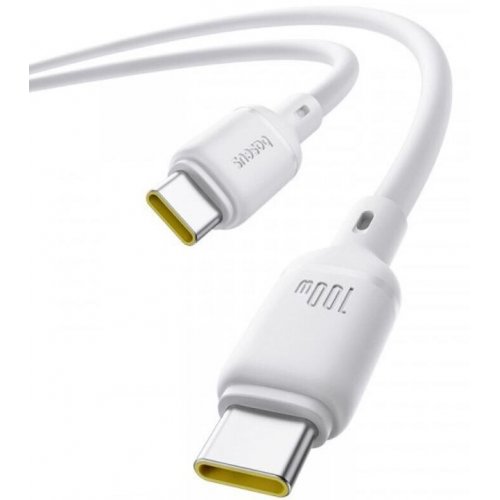 Кабель Baseus Silky Series USB Type-C to USB Type-C 100W 2m (P10377704213-01) White купити в Україні: Київ, Львів, Хмельницький, Тернопіль, Івано-Франківськ | Низька ціна, відгуки, характеристики від TELEMART фото