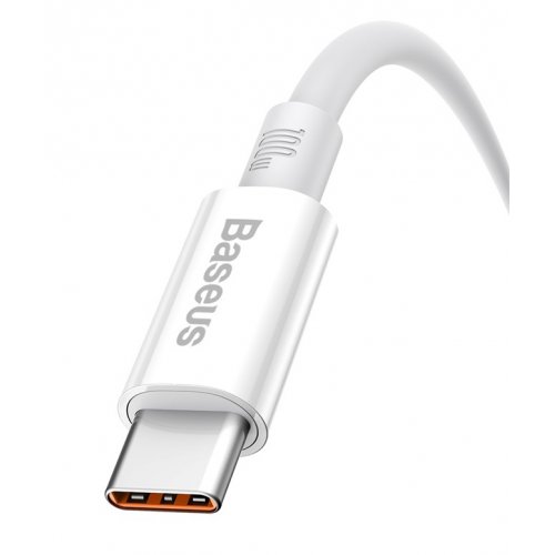 Кабель Baseus Superior Series USB to USB Type-C 100W 1.5m (P10320102214-02) White купить в Украине: Киев, Днепр, Харьков, Одесса  | Низкая цена, отзывы, характеристики от TELEMART фото
