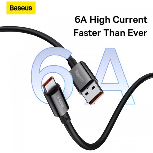 Кабель Baseus Superior Series USB to USB Type-C 100W 1m (P10320102114-00) Black купити в Україні: Київ, Львів, Хмельницький, Тернопіль, Івано-Франківськ | Низька ціна, відгуки, характеристики від TELEMART фото
