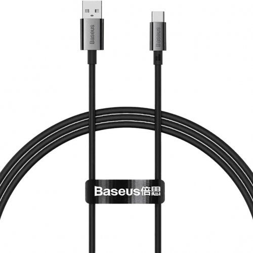 Кабель Baseus Superior Series USB to USB Type-C 100W 2m (P10320102114-02) Black купити в Україні: Київ, Львів, Хмельницький, Тернопіль, Івано-Франківськ | Низька ціна, відгуки, характеристики від TELEMART фото
