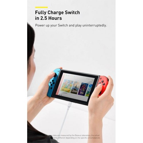 Кабель Baseus Superior Series USB to USB Type-C 100W 2m (P10320102214-03) White купити в Україні: Київ, Львів, Хмельницький, Тернопіль, Івано-Франківськ | Низька ціна, відгуки, характеристики від TELEMART фото