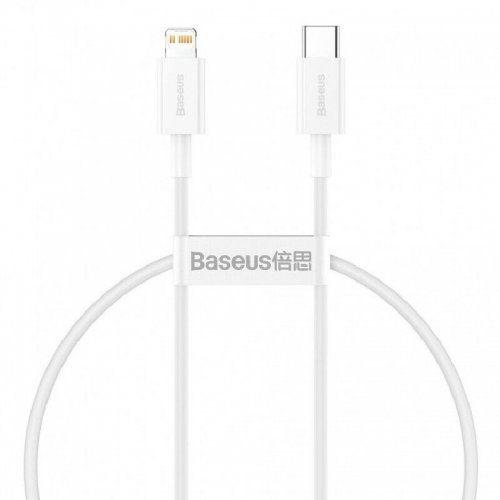 Кабель Baseus Superior Series USB Type-C to Lightning 20W 0.25m (CATLYS-02) White купити в Україні: Київ, Львів, Хмельницький, Тернопіль, Івано-Франківськ | Низька ціна, відгуки, характеристики від TELEMART фото