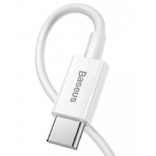 Кабель Baseus Superior Series USB Type-C to Lightning 20W 0.25m (CATLYS-02) White купити в Україні: Київ, Львів, Хмельницький, Тернопіль, Івано-Франківськ | Низька ціна, відгуки, характеристики від TELEMART фото