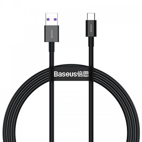 Кабель Baseus Superior Series USB to USB Type-C 66W 1m (CATYS-01) Black купить в Украине: Киев, Днепр, Харьков, Одесса  | Низкая цена, отзывы, характеристики от TELEMART фото