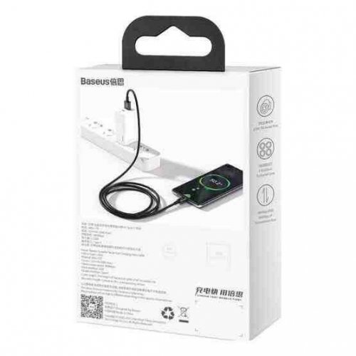 Кабель Baseus Superior Series USB to USB Type-C 66W 1m (CATYS-01) Black купить в Украине: Киев, Днепр, Харьков, Одесса  | Низкая цена, отзывы, характеристики от TELEMART фото
