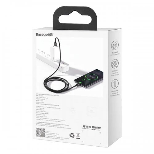 Кабель Baseus Superior Series USB to USB Type-C 66W 2m (CATYS-A01) Black купити в Україні: Київ, Львів, Хмельницький, Тернопіль, Івано-Франківськ | Низька ціна, відгуки, характеристики від TELEMART фото