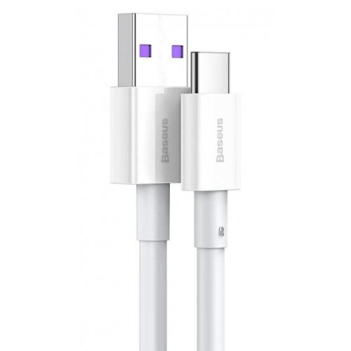 Кабель Baseus Superior Series USB to USB Type-C 66W 2m (CATYS-A02) White купити в Україні: Київ, Львів, Хмельницький, Тернопіль, Івано-Франківськ | Низька ціна, відгуки, характеристики від TELEMART фото