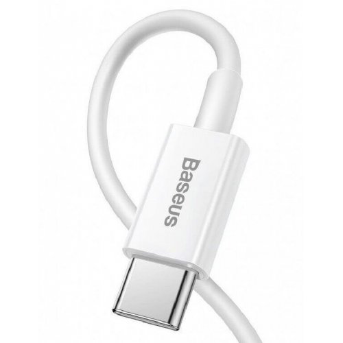 Кабель Baseus Superior Series USB Type-C to Lightning 20W 1.5m (CATLYS-B02) White купити в Україні: Київ, Львів, Хмельницький, Тернопіль, Івано-Франківськ | Низька ціна, відгуки, характеристики від TELEMART фото