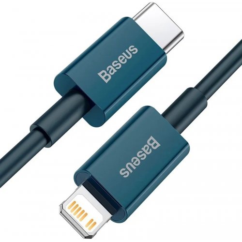 Кабель Baseus Superior Series USB Type-C to Lightning 20W 1m (CATLYS-A03) Blue купить в Украине: Киев, Днепр, Харьков, Одесса  | Низкая цена, отзывы, характеристики от TELEMART фото