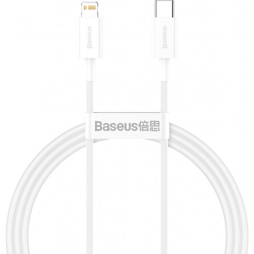 Кабель Baseus Superior Series USB Type-C to Lightning 20W 2m (CATLYS-C02) White купить в Украине: Киев, Днепр, Харьков, Одесса  | Низкая цена, отзывы, характеристики от TELEMART фото