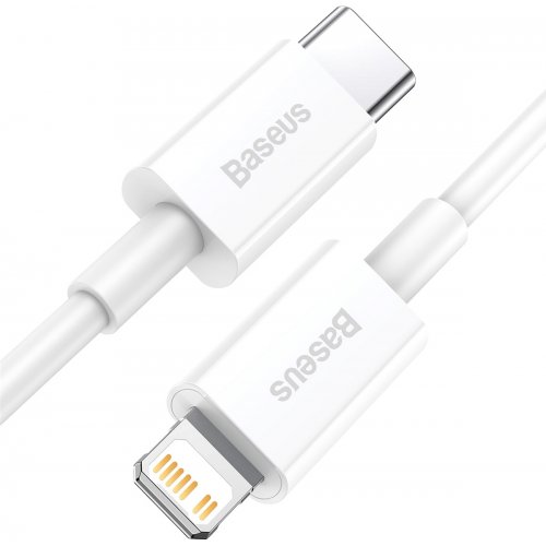 Кабель Baseus Superior Series USB Type-C to Lightning 20W 2m (CATLYS-C02) White купить в Украине: Киев, Днепр, Харьков, Одесса  | Низкая цена, отзывы, характеристики от TELEMART фото