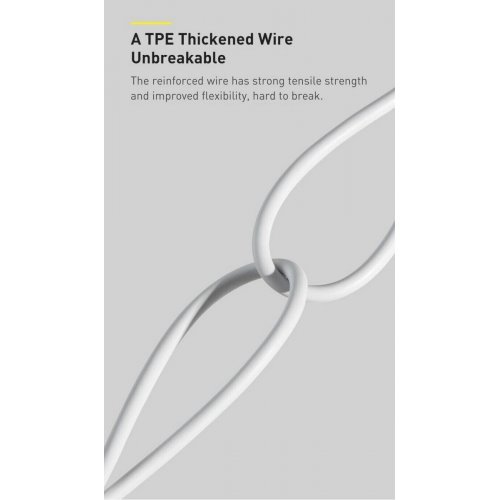 Кабель Baseus Superior Series USB Type-C to Lightning 20W 2m (CATLYS-C02) White купить в Украине: Киев, Днепр, Харьков, Одесса  | Низкая цена, отзывы, характеристики от TELEMART фото