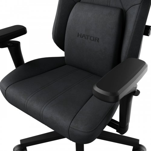 Ігрове крісло HATOR Arc 4 Velour L (HTC4440L) Black купити в Україні: Київ, Львів, Хмельницький, Тернопіль, Івано-Франківськ | Низька ціна, відгуки, характеристики від TELEMART фото