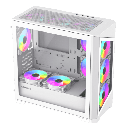 Уцінка корпус GAMEMAX Destroyer Tempered Glass без БЖ White (Розкрита упаковка, 868327) купити в Україні: Київ, Львів, Хмельницький, Тернопіль, Івано-Франківськ | Перевірка сумісності, низька ціна, відгуки, характеристики від TELEMART фото