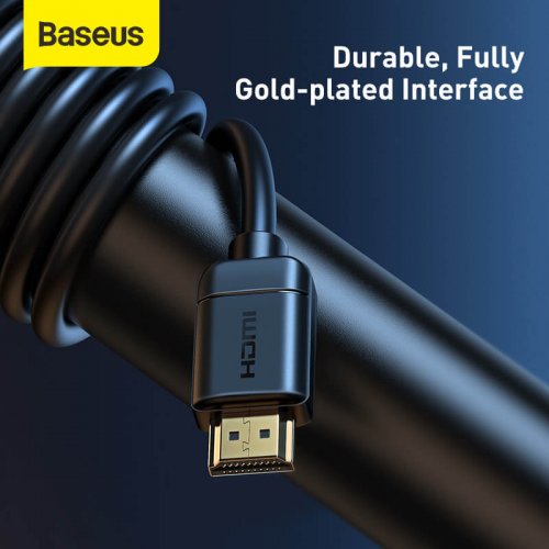 Кабель Baseus High Definition HDMI to HDMI v2.0 4K 5m (CAKGQ-D01) Black купить в Украине: Киев, Днепр, Харьков, Одесса  | Низкая цена, отзывы, характеристики от TELEMART фото