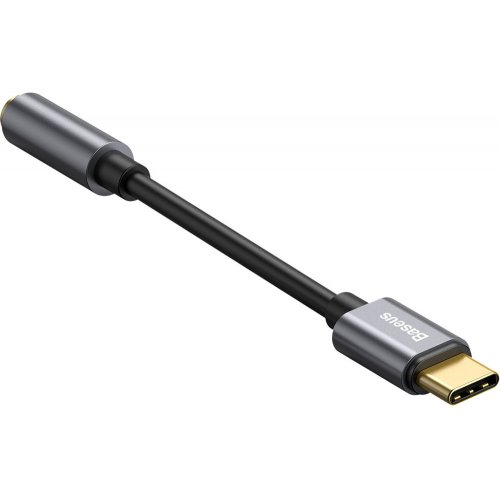 Переходник аудио Baseus L54 USB Type-C to 3.5mm (CATL54-0G) Gray купить в Украине: Киев, Днепр, Харьков, Одесса  | Низкая цена, отзывы, характеристики от TELEMART фото