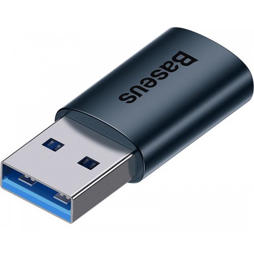Адаптер Baseus Ingenuity Series Mini OTG Adaptor USB 3.1 to USB Type-C (ZJJQ000103) Blue купить в Украине: Киев, Днепр, Харьков, Одесса  | Низкая цена, отзывы, характеристики от TELEMART фото