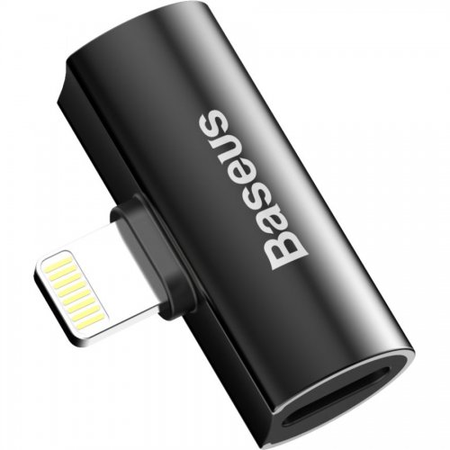 Адаптер Baseus L46 Lightning to 2 x Lightning (CAL46-01) Black купить в Украине: Киев, Днепр, Харьков, Одесса  | Низкая цена, отзывы, характеристики от TELEMART фото