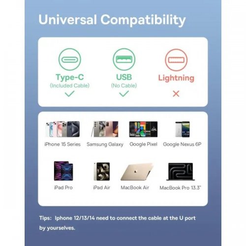 Автомобильное зарядное устройство Baseus Enjoyment Pro USB with Retractable Cable USB Type-C 60W (C00057800111-00) Black купить в Украине: Киев, Днепр, Харьков, Одесса  | Низкая цена, отзывы, характеристики от TELEMART фото