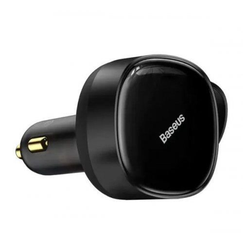 Автомобільний зарядний пристрій Baseus Enjoyment with Retractable Cable 2 x USB Type-C 33W (C00035500111-00) Black купити в Україні: Київ, Львів, Хмельницький, Тернопіль, Івано-Франківськ | Низька ціна, відгуки, характеристики від TELEMART фото