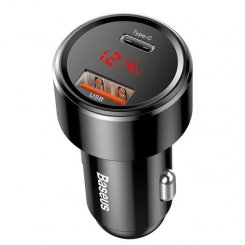 Автомобільний зарядний пристрій Baseus Magic Series USB + USB Type-C 45W (CCMLC20C-01) Black