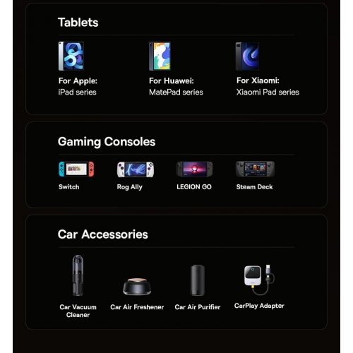 Автомобільний зарядний пристрій Baseus Tiny Star Mini 2 x USB Type-C 30W (C00035001121-03) Black купити в Україні: Київ, Львів, Хмельницький, Тернопіль, Івано-Франківськ | Низька ціна, відгуки, характеристики від TELEMART фото