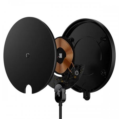 Бездротовий зарядний пристрій Baseus LED Display Gen 2 Wireless 15W (CCED000001) Black купити в Україні: Київ, Львів, Хмельницький, Тернопіль, Івано-Франківськ | Низька ціна, відгуки, характеристики від TELEMART фото