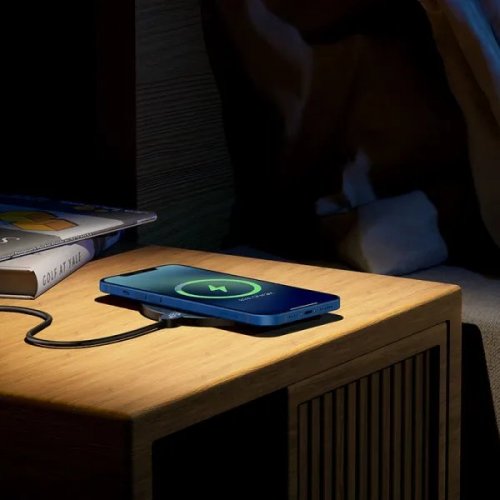 Бездротовий зарядний пристрій Baseus LED Display Gen 2 Wireless 15W (CCED000001) Black купити в Україні: Київ, Львів, Хмельницький, Тернопіль, Івано-Франківськ | Низька ціна, відгуки, характеристики від TELEMART фото