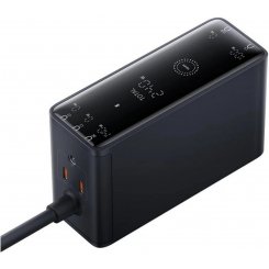 Сетевое зарядное устройство Baseus Digital GaN Intelligent Desktop USB + 3 x USB Type-C 240W (P10163901113-00) Black