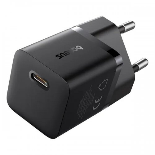 Сетевое зарядное устройство Baseus GaN5 Mini USB Type-C 25W (P10110909113-00) Black купить в Украине: Киев, Днепр, Харьков, Одесса  | Низкая цена, отзывы, характеристики от TELEMART фото