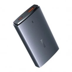 Мережевий зарядний пристрій Baseus GaN5 Pro Ultra-Slim USB + USB Type-C 65W + Cable USB Type-C to USB Type-C 100W 1m (CCGP150113) Grey