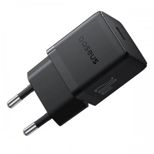 Мережевий зарядний пристрій Baseus Palm USB Type-C 20W (P10111602113-00) Black купити в Україні: Київ, Львів, Хмельницький, Тернопіль, Івано-Франківськ | Низька ціна, відгуки, характеристики від TELEMART фото
