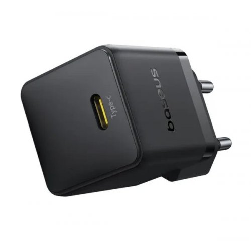 Мережевий зарядний пристрій Baseus Palm USB Type-C 20W (P10111602113-00) Black купити в Україні: Київ, Львів, Хмельницький, Тернопіль, Івано-Франківськ | Низька ціна, відгуки, характеристики від TELEMART фото