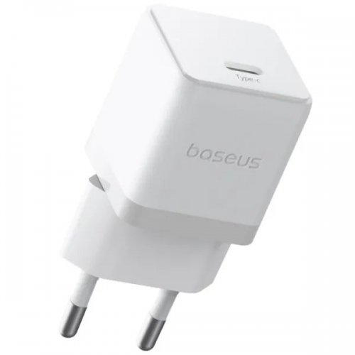 Мережевий зарядний пристрій Baseus Palm USB Type-C 20W (P10111602213-00) White купити в Україні: Київ, Львів, Хмельницький, Тернопіль, Івано-Франківськ | Низька ціна, відгуки, характеристики від TELEMART фото