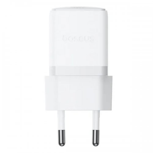 Сетевое зарядное устройство Baseus Palm USB Type-C 20W + Cable USB Type-C to USB Type-C 60W 1m (P10111602213-01) White купить в Украине: Киев, Днепр, Харьков, Одесса  | Низкая цена, отзывы, характеристики от TELEMART фото