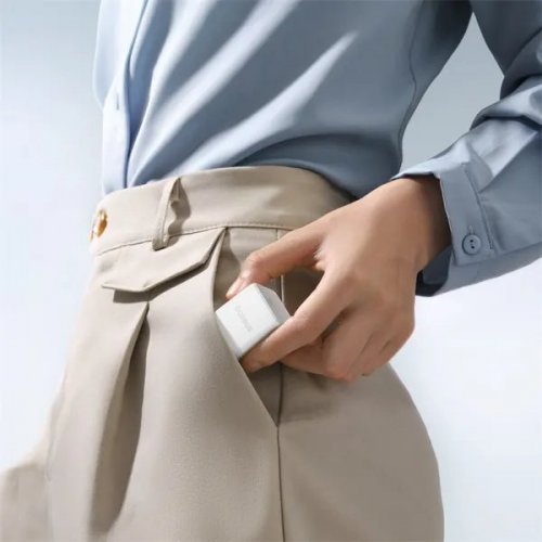 Сетевое зарядное устройство Baseus Palm USB Type-C 20W + Cable USB Type-C to USB Type-C 60W 1m (P10111602213-01) White купить в Украине: Киев, Днепр, Харьков, Одесса  | Низкая цена, отзывы, характеристики от TELEMART фото