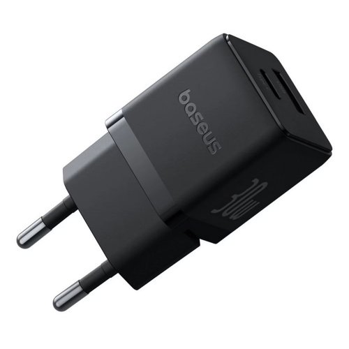 Сетевое зарядное устройство Baseus Palm USB + USB Type-C 30W (P1011160A113-00) Black купить в Украине: Киев, Днепр, Харьков, Одесса  | Низкая цена, отзывы, характеристики от TELEMART фото