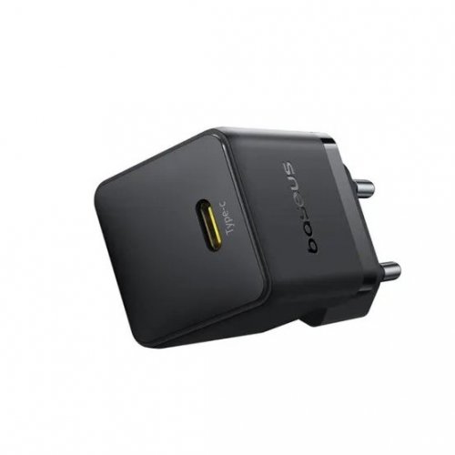 Мережевий зарядний пристрій Baseus Palm USB Type-C 30W (P10111605113-00) Black купити в Україні: Київ, Львів, Хмельницький, Тернопіль, Івано-Франківськ | Низька ціна, відгуки, характеристики від TELEMART фото