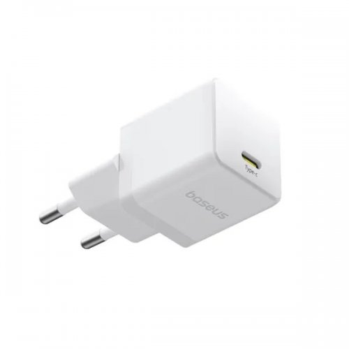 Мережевий зарядний пристрій Baseus Palm USB Type-C 30W (P10111605213-00) White купити в Україні: Київ, Львів, Хмельницький, Тернопіль, Івано-Франківськ | Низька ціна, відгуки, характеристики від TELEMART фото