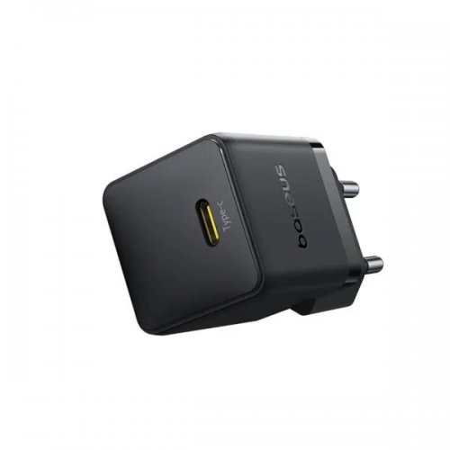 Мережевий зарядний пристрій Baseus Palm USB Type-C 30W + Cable USB Type-C to USB Type-C 60W 1m (P10111605113-01) Black купити в Україні: Київ, Львів, Хмельницький, Тернопіль, Івано-Франківськ | Низька ціна, відгуки, характеристики від TELEMART фото