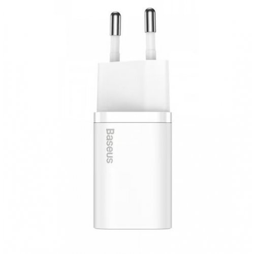 Мережевий зарядний пристрій Baseus Super Silicone USB Type-C 25W (CCSP020102) White купити в Україні: Київ, Львів, Хмельницький, Тернопіль, Івано-Франківськ | Низька ціна, відгуки, характеристики від TELEMART фото