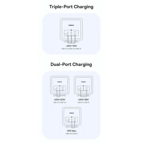 Сетевой фильтр Baseus EnerFill FA11 Cube Power Strip 3 розетки + USB + 2 x USB Type-C 67W 1.5m (E00082100123-00) Cosmic Black купить в Украине: Киев, Днепр, Харьков, Одесса  | Низкая цена, отзывы, характеристики от TELEMART фото