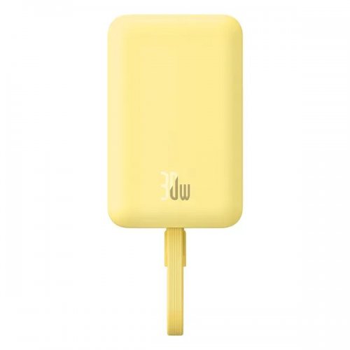Powerbank Baseus Magnetic Mini Wireless 10000mAh 30W (P1002210BY23-00) Yellow купити в Україні: Київ, Львів, Хмельницький, Тернопіль, Івано-Франківськ | Низька ціна, відгуки, характеристики від TELEMART фото