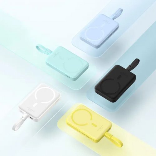 Powerbank Baseus Magnetic Mini Wireless 10000mAh 30W (P1002210BY23-00) Yellow купити в Україні: Київ, Львів, Хмельницький, Тернопіль, Івано-Франківськ | Низька ціна, відгуки, характеристики від TELEMART фото