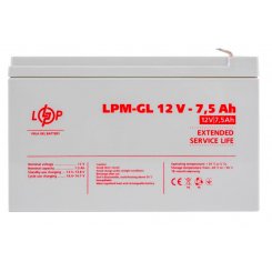 Акумуляторна батарея LogicPower LPM-GL 12V 7.5 Ah (LP6562)